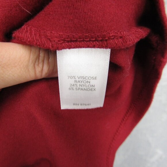 Womens J Jill Ponte Bell Sleeve Shift Dress With Pockets Cranberry Red Small - Picture 9 of 14